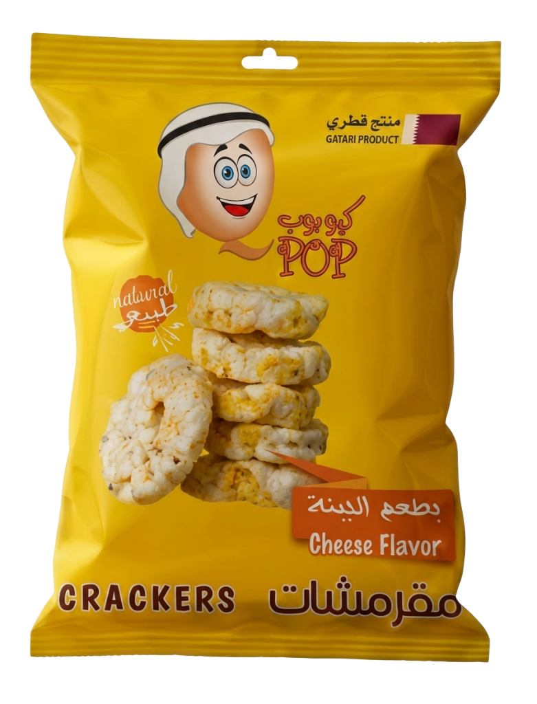 QPOP Cheese Cracker — Premium Baked Crackers