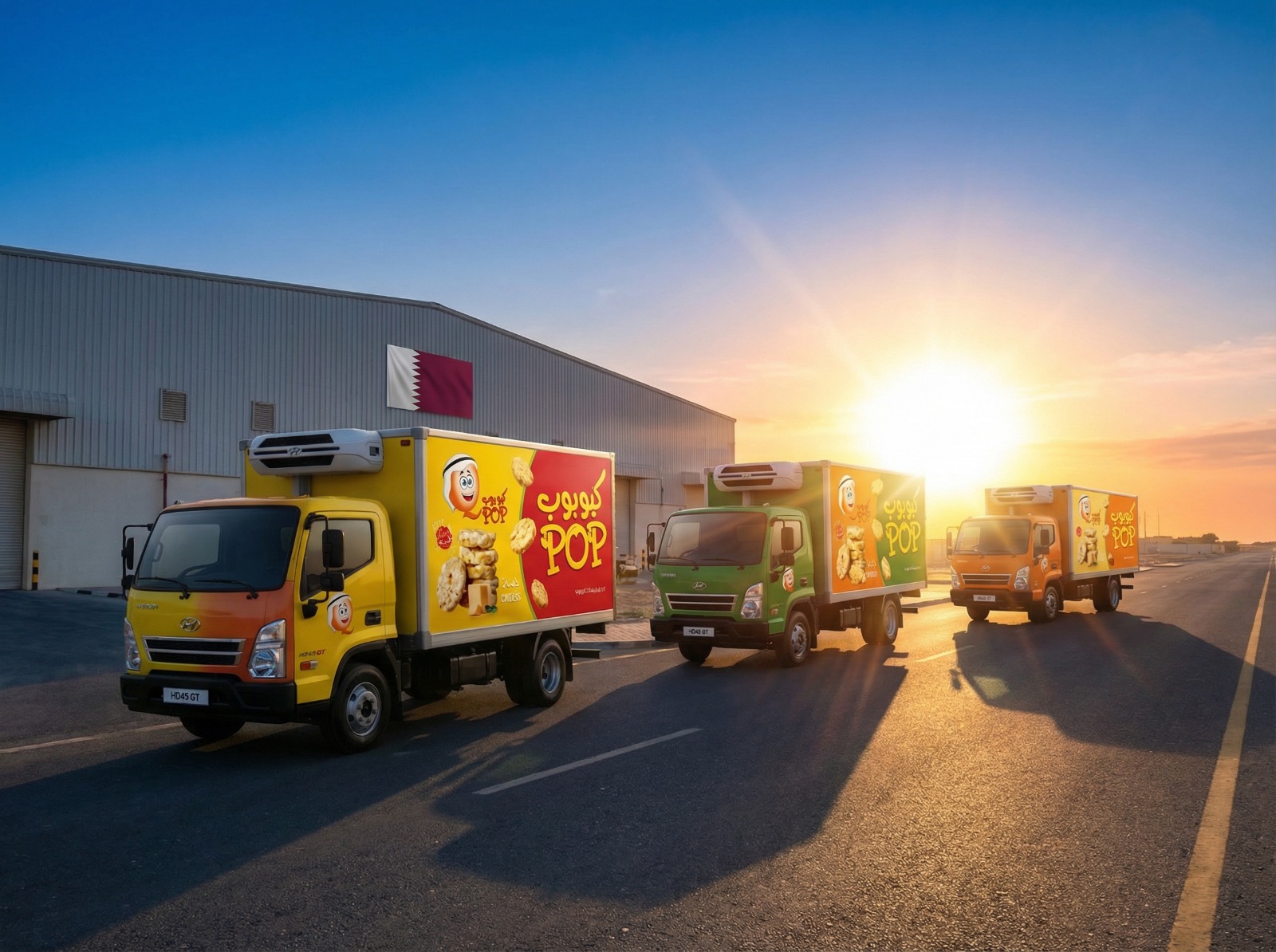 QPOP delivery fleet in Qatar